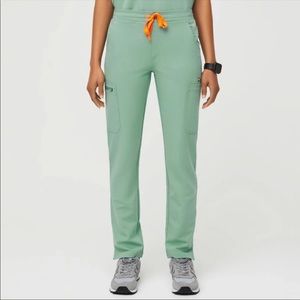 Jade green fig joggers